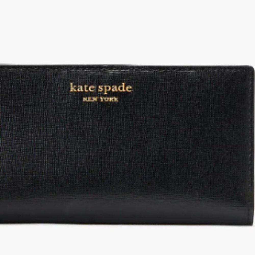 Kate Spade Large Slim Bifold Wallet Cameron Cherrywood
